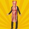 Bacon Strip Costume Funny Food Tunic One Piece Halloween Party Outfit